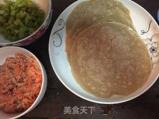 三文鱼褐麦饼的做法步骤:10