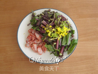 腊肠紫菜苔的做法步骤:2