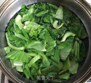 清炒芥菜的做法步骤:4