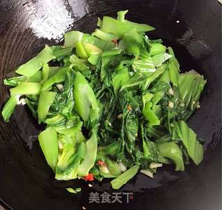 清炒芥菜的做法步骤:7