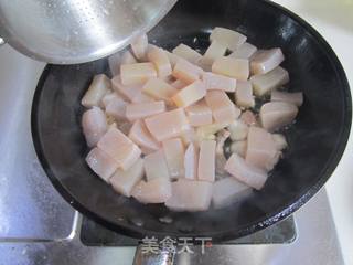 青椒魔芋肉片的做法步骤:5