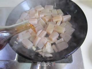 青椒魔芋肉片的做法步骤:6