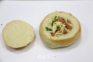 芝士鸡蛋火腿包的做法步骤:10