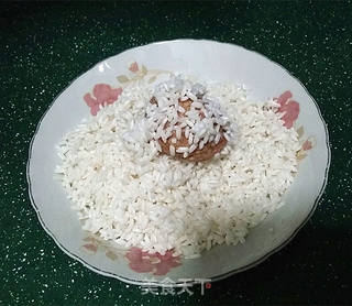 莲藕猪肉珍珠丸的做法步骤:7