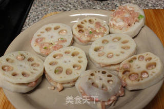 黄金藕盒的做法步骤:2