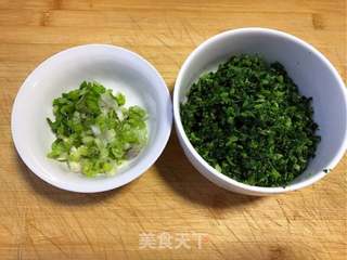 #春食野菜香# 荠菜鸡蛋软饼的做法步骤：3