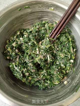#春食野菜香#荠菜蒸饺的做法步骤:9