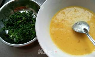 #春食野菜香#荠菜厚蛋烧的做法步骤：1