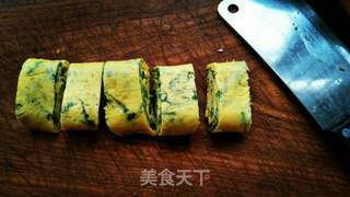 #春食野菜香#荠菜厚蛋烧的做法步骤：8