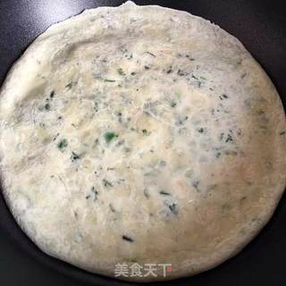 #春食野菜香#荠菜早餐饼的做法步骤:10