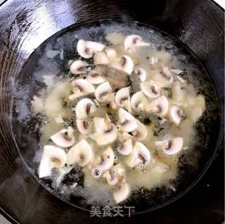 #春食野菜香# 荠菜春笋豆腐羹的做法步骤:8