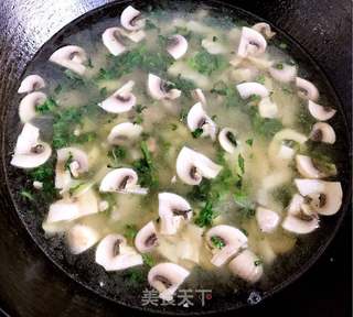 #春食野菜香# 荠菜春笋豆腐羹的做法步骤:9