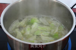 皮蛋娃头芥菜汤的做法步骤:6