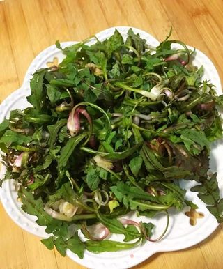 #春食野菜香#蒲公英醮酱的做法步骤:2