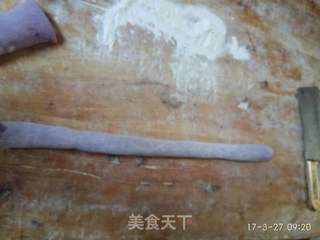 #春食野菜香#紫薯蒲公英猪肉馅蒸饺的做法步骤:6