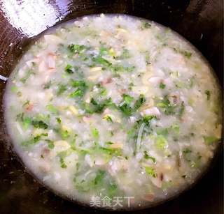 #春食野菜香# 荠菜三鲜疙瘩汤的做法步骤:10