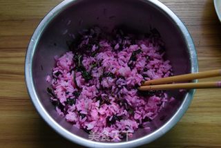 #春食野菜香#红粉紫菜卷的做法步骤:5