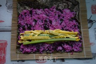 #春食野菜香#红粉紫菜卷的做法步骤:6