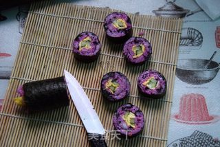 #春食野菜香#红粉紫菜卷的做法步骤:8