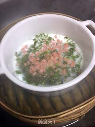 #春食野菜香#香椿蒸蛋的做法步骤:7