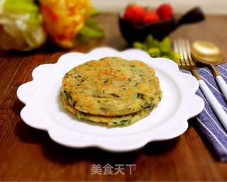#春食野菜香#芹菜叶肉末鸡蛋饼的做法步骤:8