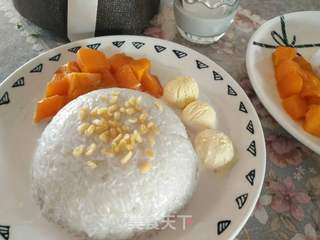 芒果糯米饭的做法步骤:6