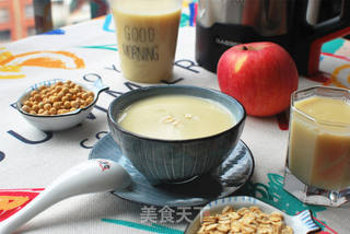 苹果宜肝豆浆的做法步骤:6
