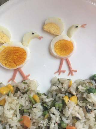 #春食野菜香#香椿炒饭的做法步骤:12