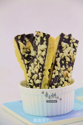 花生巧克力饼干棒的做法步骤:7