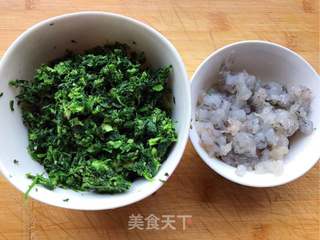 #春食野菜香# 荠菜三鲜馄饨的做法步骤:3