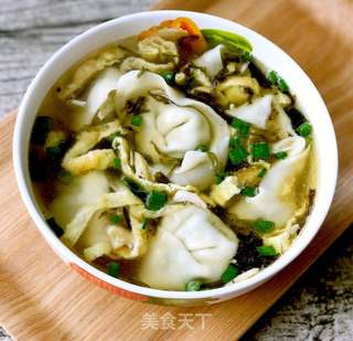 #春食野菜香# 荠菜三鲜馄饨的做法步骤:13