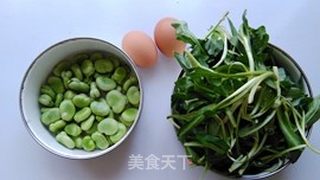 #春食野菜香#马兰头豆瓣蛋皮汤的做法步骤：1