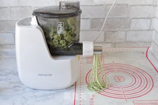 青汁面条的做法步骤:9