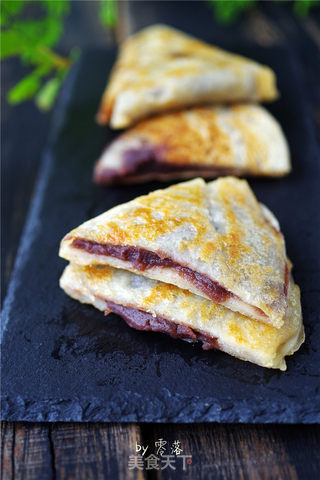 豆沙煎饼的做法步骤:12