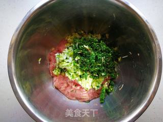 #春食野菜香#荠菜大葱包子的做法步骤:6