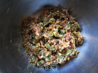 #春食野菜香#荠菜大葱包子的做法步骤:7