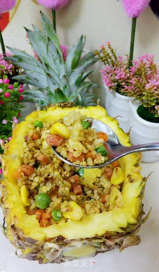 菠萝饭的做法步骤:9