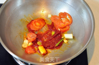 红果家菜谱之番茄小火锅的做法步骤:4