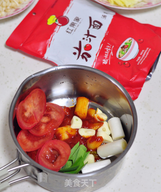 红果家菜谱之番茄小火锅的做法步骤:6