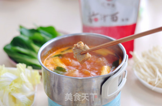 红果家菜谱之番茄小火锅的做法步骤:8
