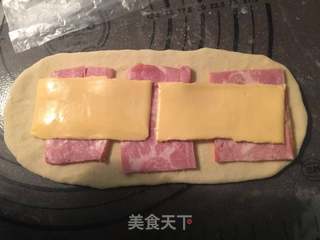 培根芝士面包卷的做法步骤:6