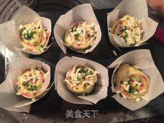 培根芝士面包卷的做法步骤:11
