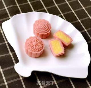 #春食野菜香# 冰皮奶黄饼的做法步骤:19