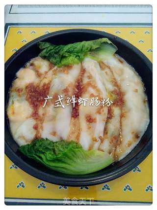 广式虾肉肠粉的做法步骤:7