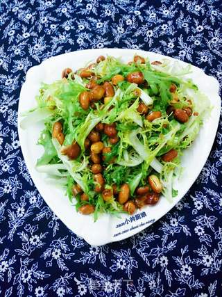 #春食野菜香#脆甜花生凉拌苦苣~花生拌苦苣的做法步骤:5