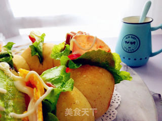 花朵全麦早餐包(二发冷藏发酵法)的做法步骤:12