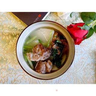 排骨萝卜焖饭的做法步骤：1