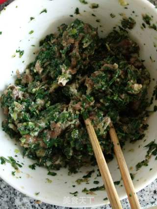 #春食野菜香#荠菜肉馄饨的做法步骤:4