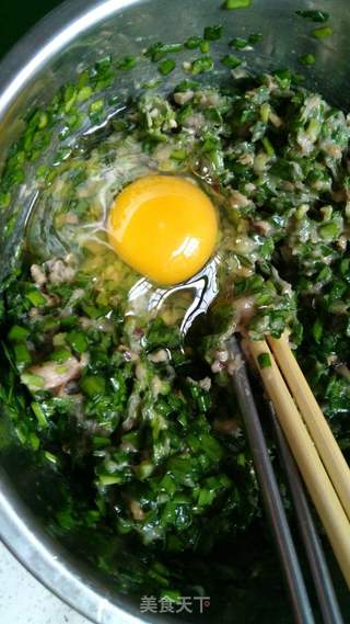 #春食野菜香#野韭菜猪肉馅饺子鲜掉眉毛的做法步骤:10