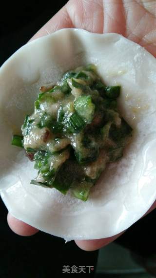 #春食野菜香#野韭菜猪肉馅饺子鲜掉眉毛的做法步骤:12